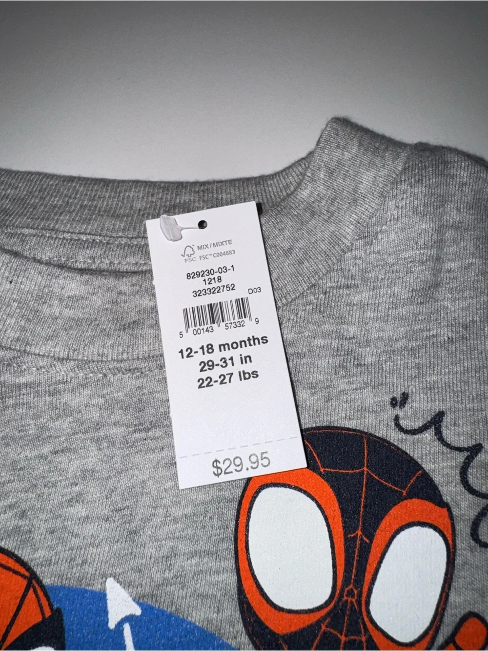 Baby GAP Marvel & DC Superhero Boys’ Long Sleeve T-Shirt Bundle 12-18M